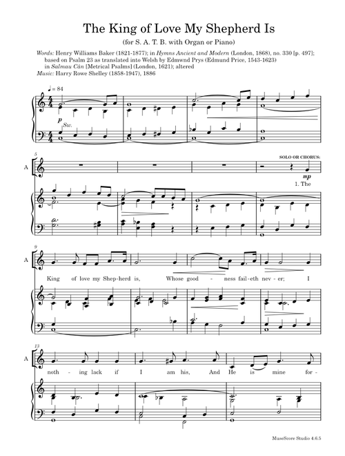 The King of Love My Shepherd Is – Harry Rowe Shelley