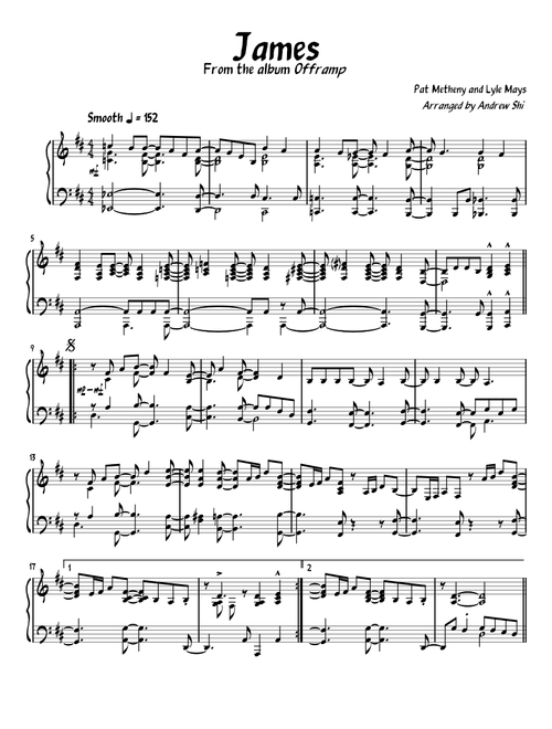James — Pat Metheny Group