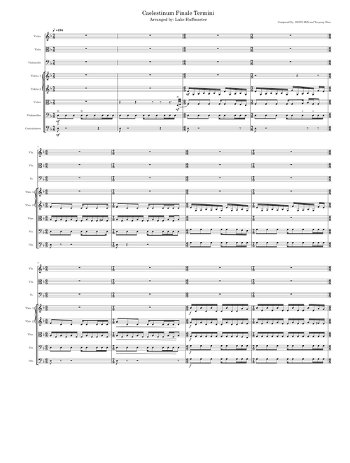 Caelestinum Finale Termini – Yu-Peng Chen Caelestinum Finale Termini- for String Orchestra