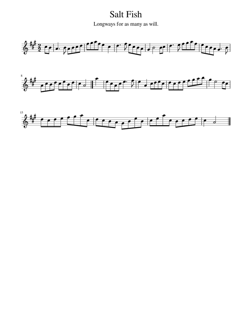 Salt Fish Sheet music for Piano (Solo)