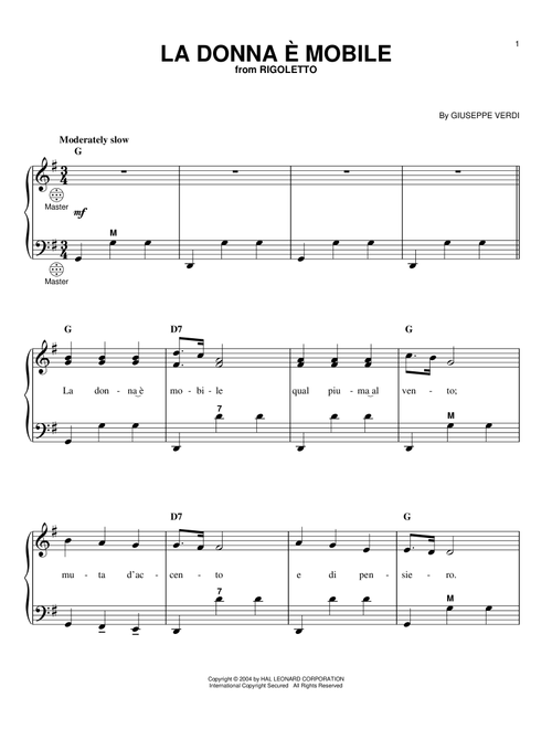 La Donna e Mobile - Giuseppe Verdi (Accordion)