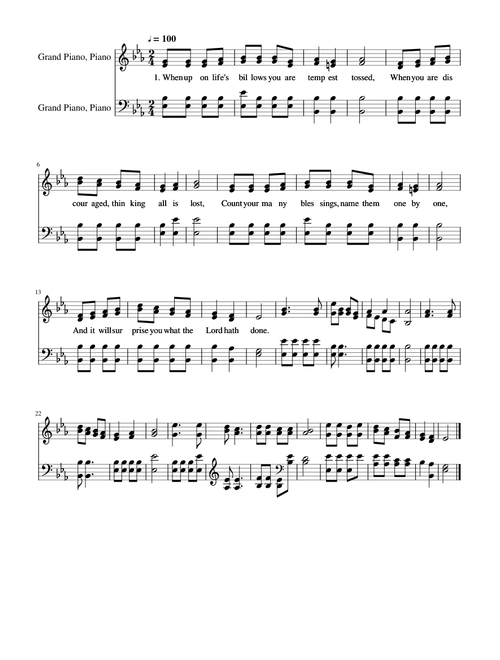 Count Your Blessings - Johnson Oatman