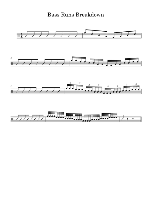 Bass Runs Breakdown