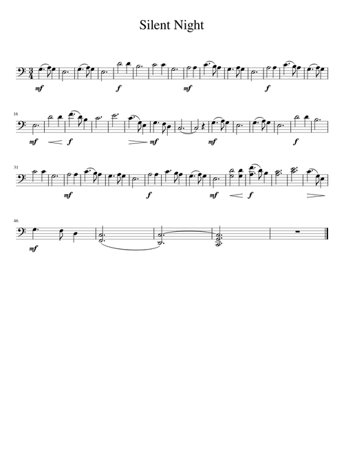 Silent Night Cello