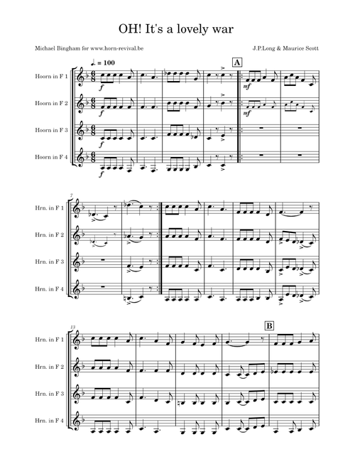 Oh! It's a Lovely War – J. P. Long and Maurice Scott
