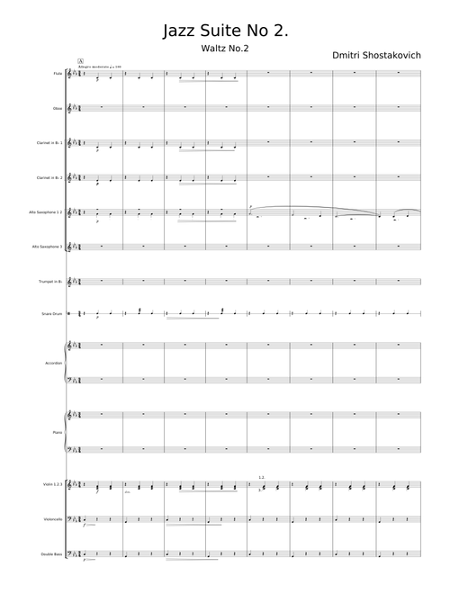 Jazz Suite No. 2: II. Lyric Waltz - Dmitri Shostakovich