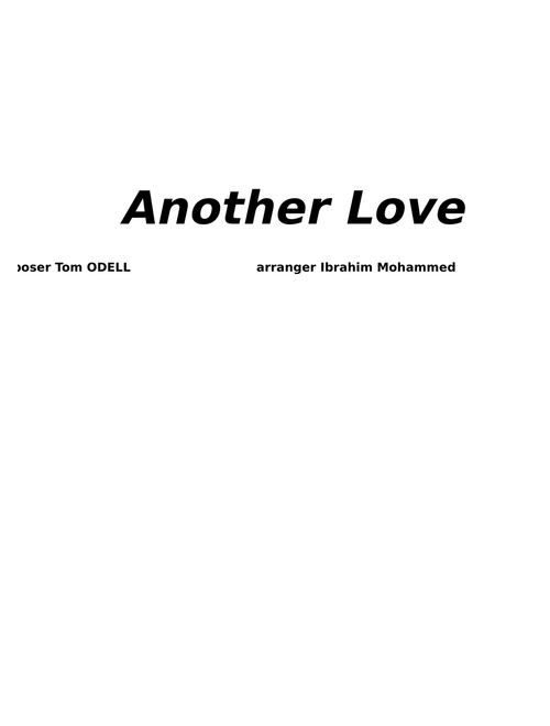 Another love – Tom Odell