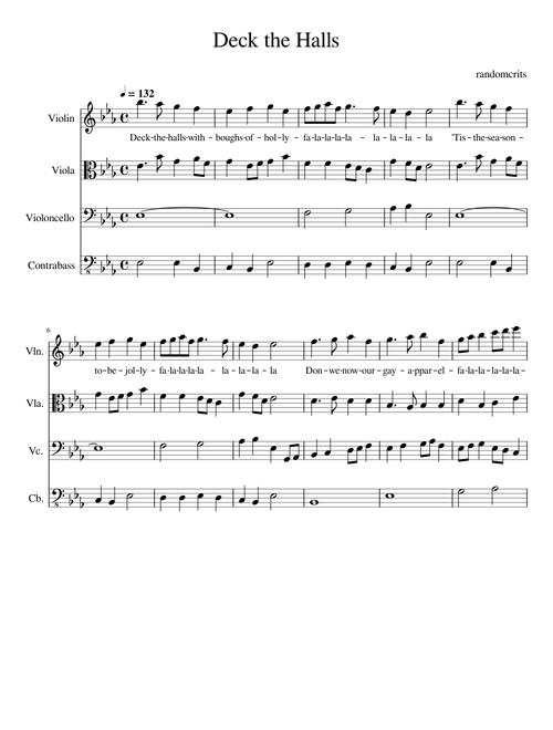 Deck the Halls String Quartet