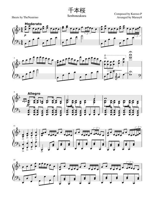 千本桜(senbonzakura) short+easy