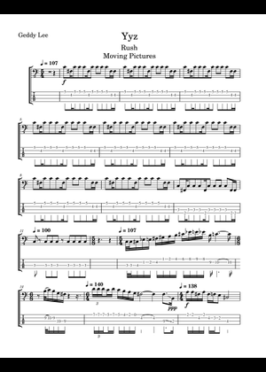 ☆楽譜/ラッシュ/RUSH/グレイスアンダープレッシャー/バンド