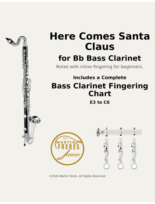 Here Comes Santa Claus (Right Down Santa Claus Lane) (Arr. Martin Freres) - Gene Autry (Clarinet Solo)