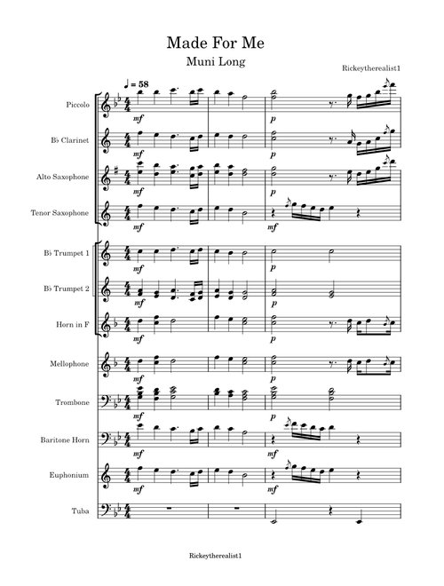 Muni Long "Made For Me" Band Arrangement