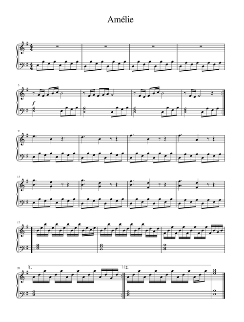 Amélie – Unknown Amelie-Harp-easy