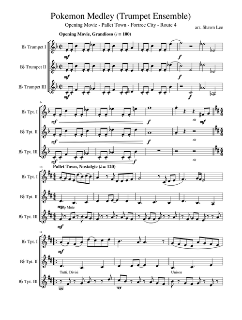 Pokemon Medley (Trumpet Ensemble)