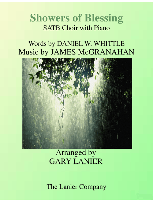 SHOWERS OF BLESSING (SATB Choir with Piano Accompaniment) (Arr. Gary Lanier) - James McGranahan (Choral, SATB)