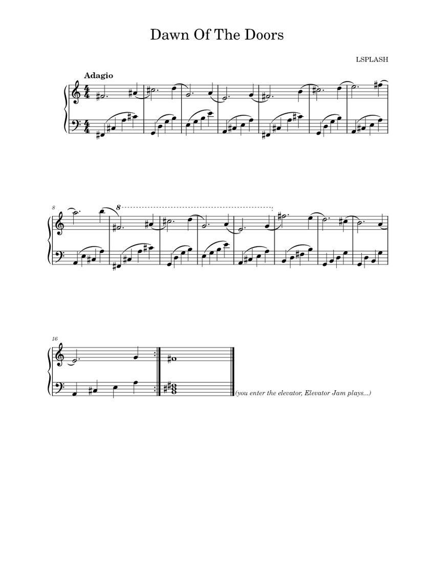 Dawn of the doors lightningsplash dawn of the doors sheet music for