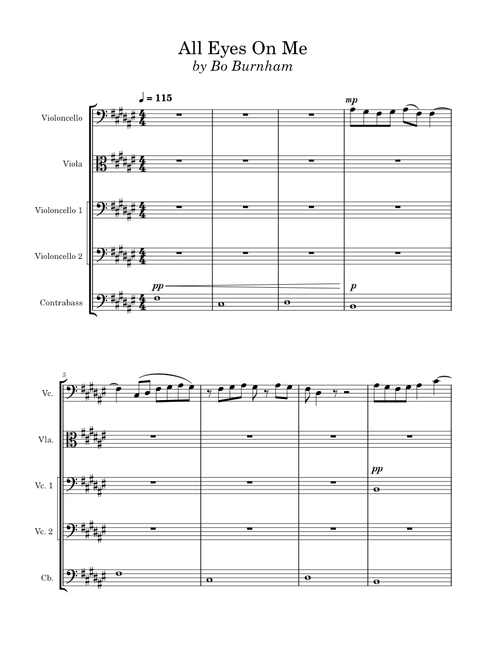 All Eyes On Me - Bo Burnham (Strings)