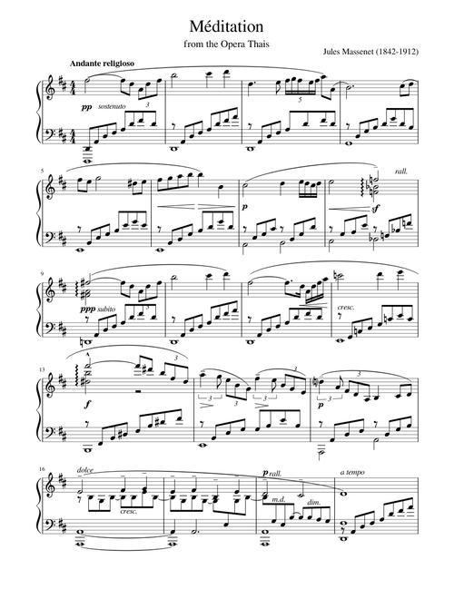 Méditation from the opera Thais