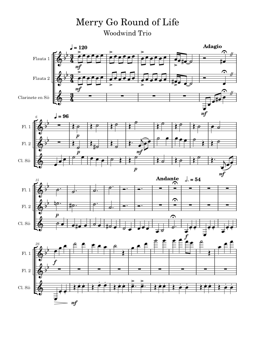 MerryGoRound of Life Joe Hisaishi Merry Go Round of Life Sheet