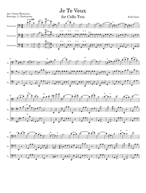 Je Te Veux – Erik Satie