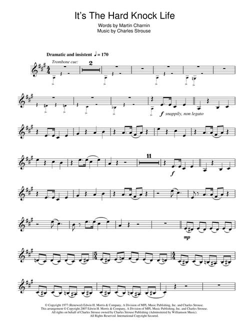 It's The Hard-Knock Life (from Annie) - Charles Strouse (Trumpet Solo)