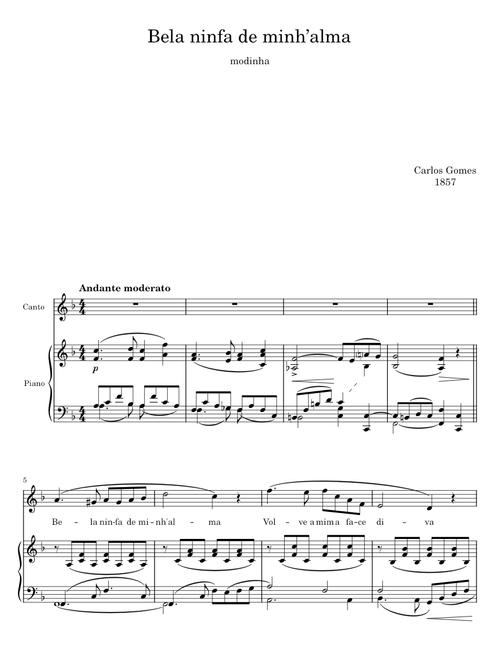 Bela ninfa de minh alma - Carlos Gomes
