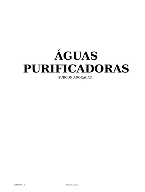 Águas purificadoras - D - Luciana e Maria Eduarda - Violão