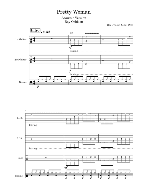 Pretty Woman - Roy Orbison (Acoustic Version)