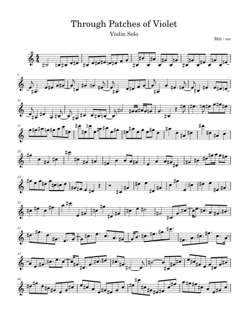 Through Patches of Violet – Mili