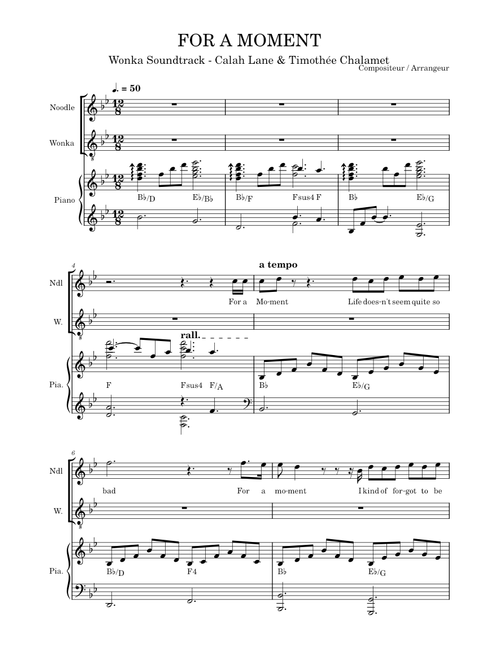 For a Moment - Calah Lane & Timothée Chalamet | WaterTower – Neil Hannon For a Moment - Calah Lane & Timothée Chalamet | WaterTower