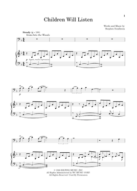 Free Children Will Listen (From Into The Woods) by Stephen