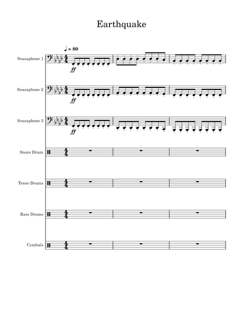Earthquake Tuba Fanfare