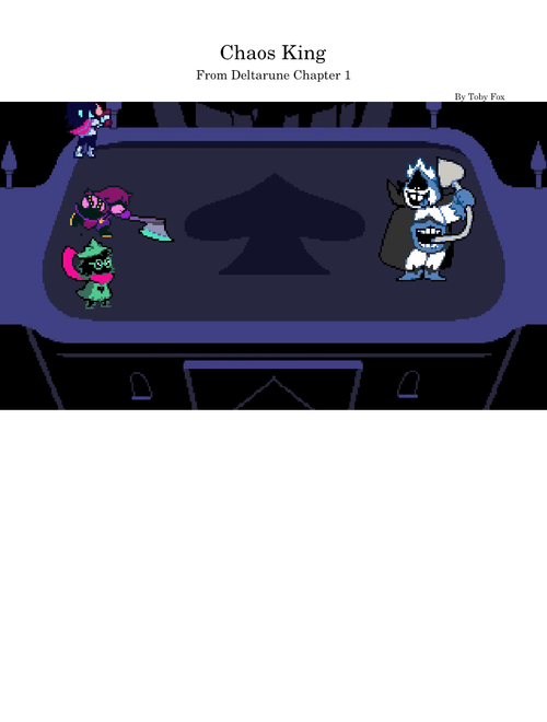 Chaos King – Toby Fox | Deltarune Chapter 1 OST
