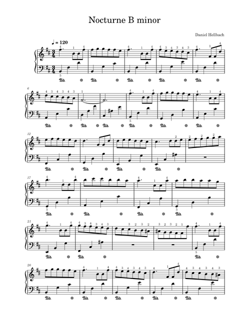 Nocturne in B minor – Daniel Hellbach
