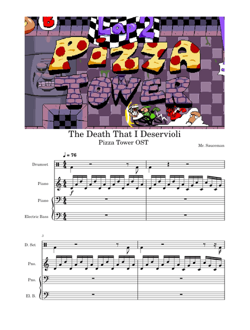 The Death That I Deservioli – Mr. Sauceman | Pizza Tower OST