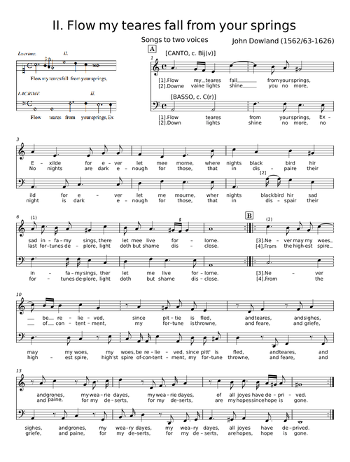 Flow my teares fall from your springs - John Dowland