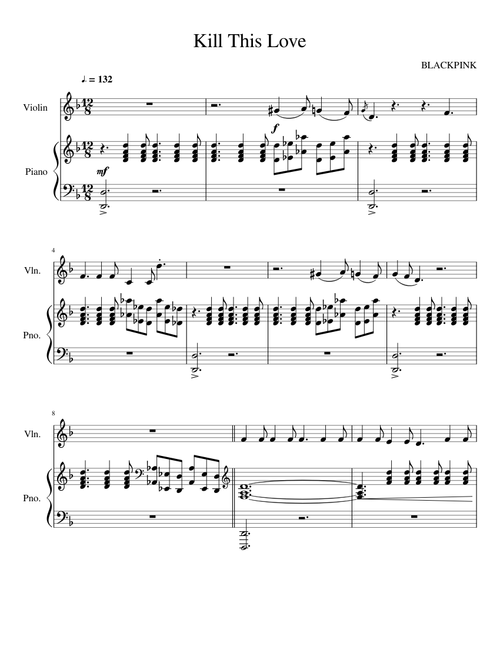 Kill This Love Violin