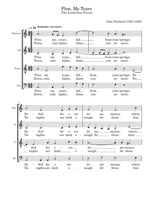 Flow, My Tears – John Dowland