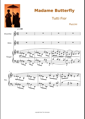 Madama Butterfly Sheet Music for Piano, Vocals (Piano-Voice