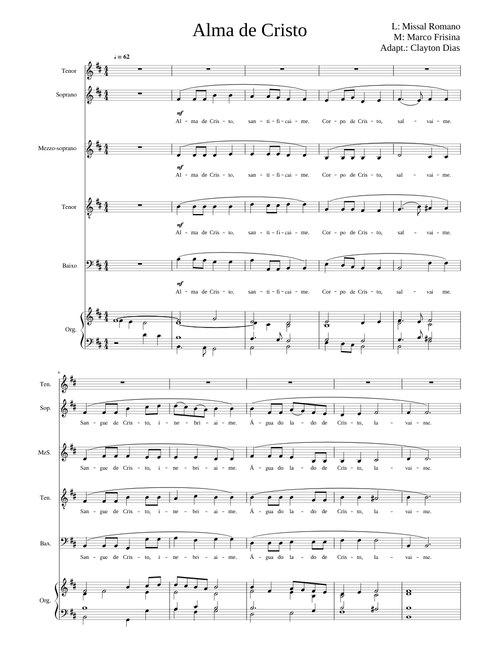 Alma de Cristo Anima Christi - Marco Frisina PtBr-CD