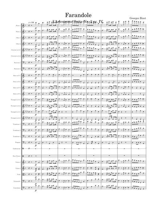 Farandole – Georges Bizet Farandole