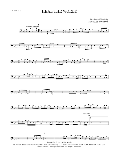 Heal The World - Michael Jackson (Trombone Solo)
