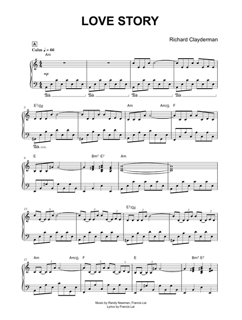 Love Story - Richard Clayderman (Piano)