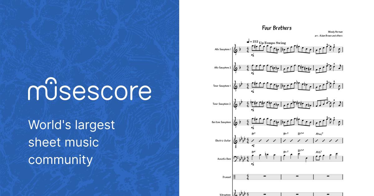 Four Brothers Sheet music for Piano, Vibraphone, Guitar