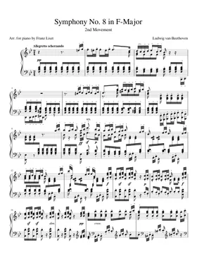 Free Symphony No.8, Op.93 by Ludwig van Beethoven sheet music Free Symphony No.8, Op.93 by Ludwig van Beethoven sheet music