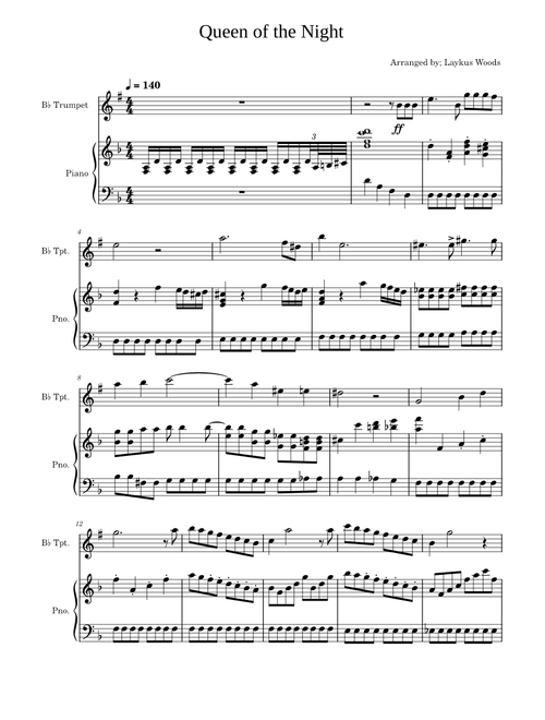 Queen Of The Night Aria – Wolfgang Amadeus Mozart