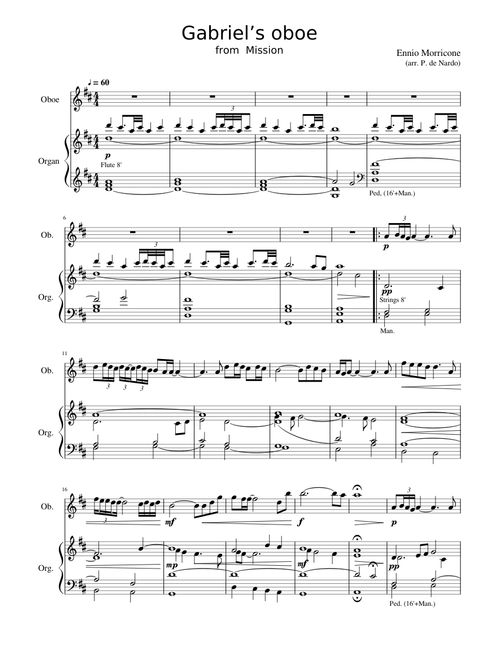 Gabriel's Oboe – Ennio Morricone