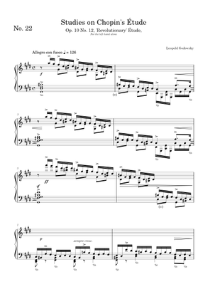 L. Godowsky - study no.1 Sheet Music for Piano (Solo
