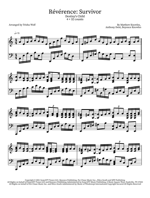 Survivor (Arr. Trisha Wolf) - Destiny's Child (Piano Solo)