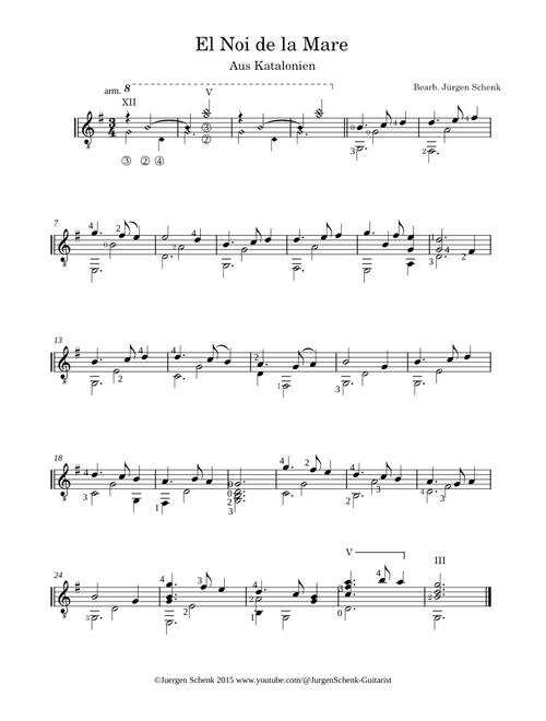El noi de la mare – Misc Traditional Anonym-El noi de la Mare arr Juergen Schenk